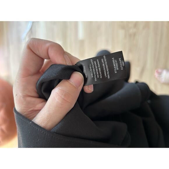 Halston Cold Shoulder Drape Dress Mini Minimalist Old Money Assymetrical Size 10 - Picture 6 of 7